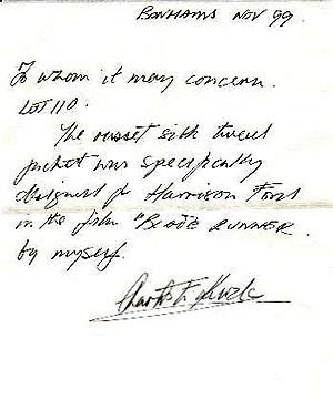 Note from Charles Knode