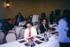 Bill Sanderson and Joe Turkel prepare to sign autographs for fans