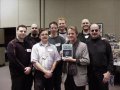 Bill Sanderson poses with the BladeZone team